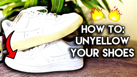 How To Turn Yellow Shoes White Again Most Frequently Asked Questions: How to Unyellow & Restore Yellowed Shoe  Soles - YouTube